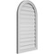 Ekena Millwork Round Top Surface Mount PVC Gable Vent: Functional, w/ 2"W x 1-1/2"P Brickmould Frame, 22"W x 38"H GVPRT22X3802SF - alternate 2